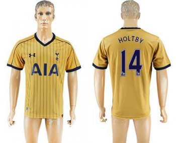 Tottenham Hotspur #14 Holtby Sec Away Soccer Club Jersey