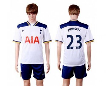 Tottenham Hotspur #23 Eriksen White Home Soccer Club Jersey