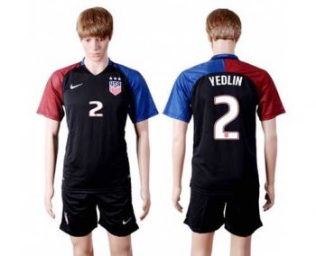 USA #2 Yedlin Away(Three Star) Soccer Country Jersey