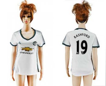 Women's Manchester United #19 Rashford Sec Away Soccer Club Jersey