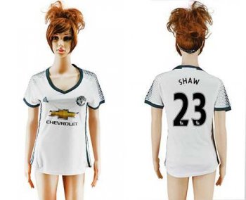 Women's Manchester United #23 Shaw Sec Away Soccer Club Jersey