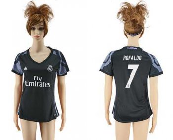 Women's Real Madrid #7 Ronaldo Sec Away Soccer Club Jersey