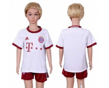 Bayern Munchen Blank SEC Away Kid Soccer Club Jersey