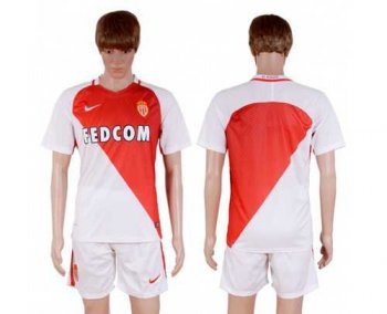 Monaco Blank Home Soccer Club Jersey