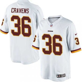 Men's Nike Washington Redskins #36 Su'a Cravens Limited White NFL Jersey