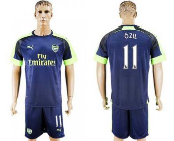 Arsenal #11 Ozil Sec Away Soccer Club Jersey