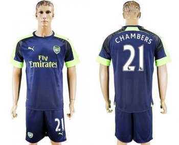 Arsenal #21 Chambers Sec Away Soccer Club Jersey