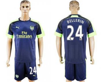 Arsenal #24 Bellerin Sec Away Soccer Club Jersey