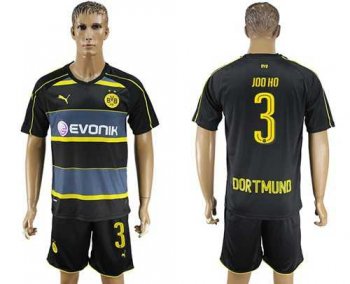 Dortmund #3 Joo Ho Away Soccer Club Jersey