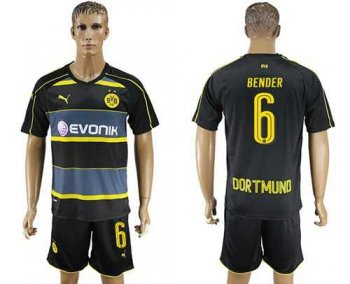 Dortmund #6 Bender Away Soccer Club Jersey