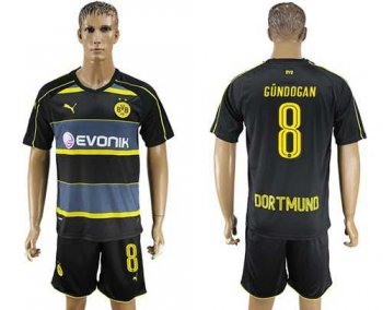 Dortmund #8 Gundogan Away Soccer Club Jersey