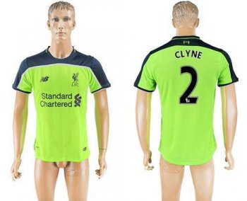 Liverpool #2 Clyne Sec Away Soccer Club Jersey