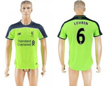 Liverpool #6 Lovren Sec Away Soccer Club Jersey