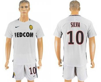 Monaco #10 Silva Away Soccer Club Jersey