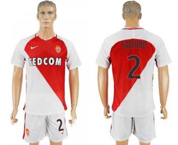 Monaco #2 Fabinho Home Soccer Club Jersey