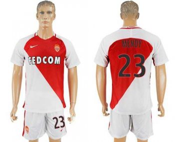 Monaco #23 Mendy Home Soccer Club Jersey