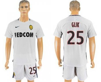 Monaco #25 Glik Away Soccer Club Jersey