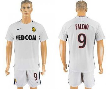 Monaco #9 Falcao Away Soccer Club Jersey