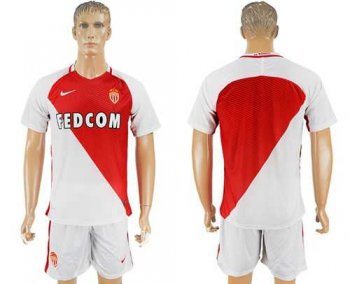 Monaco Blank Home Soccer Club Jersey