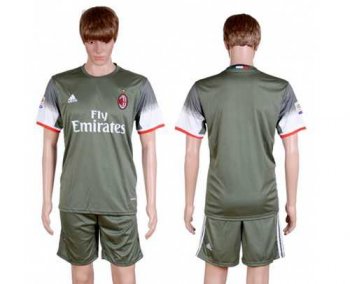 AC Milan Blank Sec Away Soccer Club Jersey