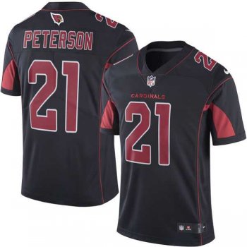 Men's Arizona Cardinals #21 Patrick Peterson Nike Black Color Rush Limited Jersey