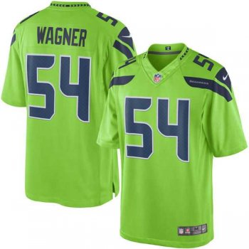 Men's Seattle Seahawks #54 Bobby Wagner Nike Green Color Rush Limited Jersey