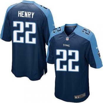 Youth Nike Tennessee Titans #22 Derrick Henry Navy Blue Alternate Stitched NFL Elite Jersey