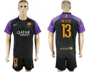 Barcelona #13 Cillesse Black Goalkeeper Soccer Club Jersey