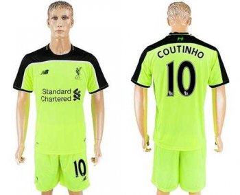 Liverpool #10 Coutinho Sec Away Soccer Club Jersey