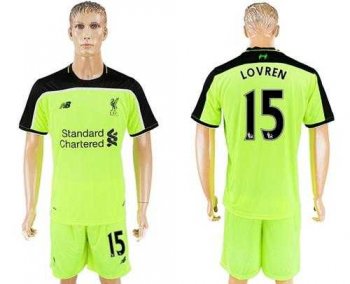 Liverpool #15 Lovren Sec Away Soccer Club Jersey