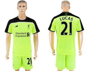 Liverpool #21 Lucas Sec Away Soccer Club Jersey