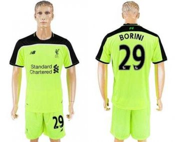 Liverpool #29 Borini Sec Away Soccer Club Jersey