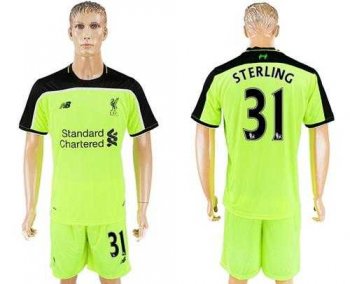 Liverpool #31 Sterling Sec Away Soccer Club Jersey