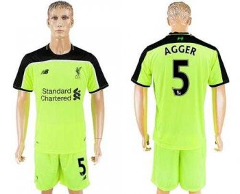 Liverpool #5 Agger Sec Away Soccer Club Jersey