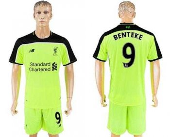 Liverpool #9 Benteke Sec Away Soccer Club Jersey