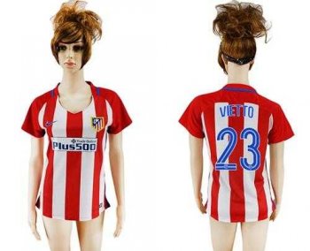 Women's Atletico Madrid #23 Vietto Home Soccer Club Jersey