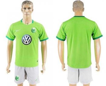 Wolfsburg Blank Home Soccer Club Jersey