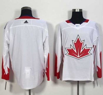 Team CA. Blank White 2016 World Cup Stitched NHL Jersey