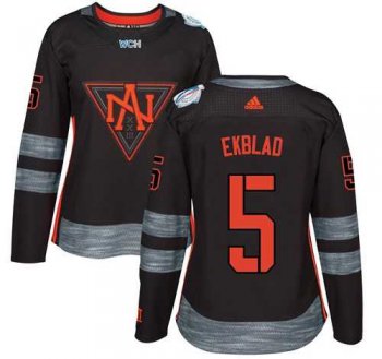 Women's Team North America #5 Aaron Ekblad Black 2016 World Cup Stitched NHL Jersey