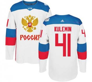 Team Russia #41 Nikolay Kulemin White 2016 World Cup Stitched NHL Jersey