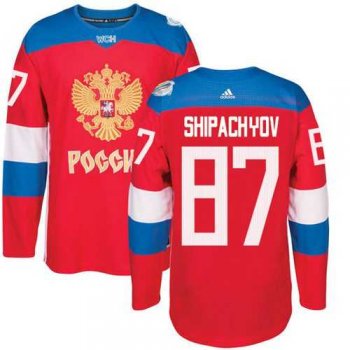 Team Russia #87 Vadim Shipachyov Red 2016 World Cup Stitched NHL Jersey