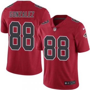 Nike Atlanta Falcons #88 Tony Gonzalez Red Men's Stitched NFL Limited Rush Jersey