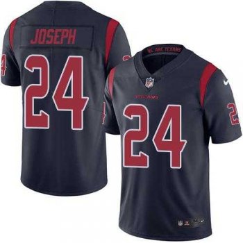 Nike Houston Texans #24 Johnathan Joseph Navy Blue Men's Stitched NFL Limited Rush Jersey