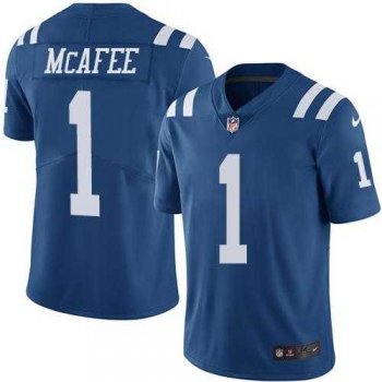 Nike Indianapolis Colts #1 Pat McAfee Royal Blue Men's Stitched NFL Limited Rush Jersey