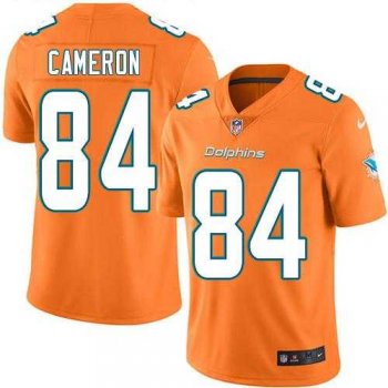 Nike Miami Dolphins #84 Jordan Cameron Orange Men's Stitched NFL Limited Rush Jersey