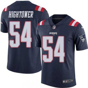 Nike New England Patriots #54 Dont'a Hightower Navy Blue Men's Stitched NFL Limited Rush Jersey