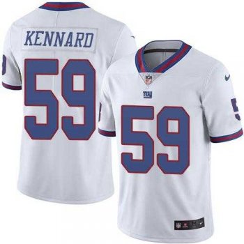 Nike New York Giants #59 Devon Kennard White Men's Stitched NFL Limited Rush Jersey