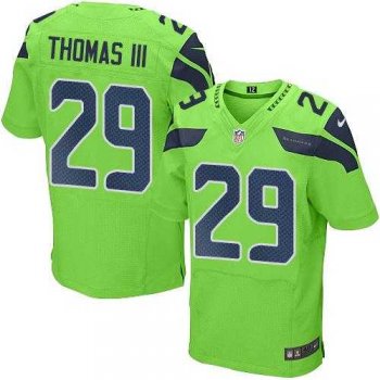 Nike Seattle Seahawks #29 Earl Thomas III Green Men's Stitched NFL Elite Rush Jersey