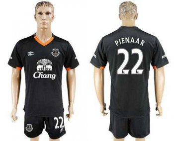 Everton #22 Pienaar Away Soccer Club Jersey