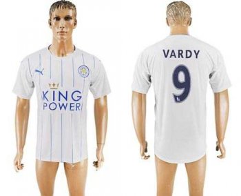 Leicester City #9 Vardy SEC Away Soccer Club Jersey